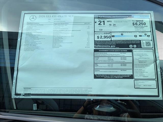 new 2026 Mercedes-Benz GLS 450 car, priced at $97,765