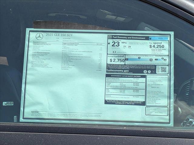 new 2025 Mercedes-Benz GLE 350 car, priced at $71,585