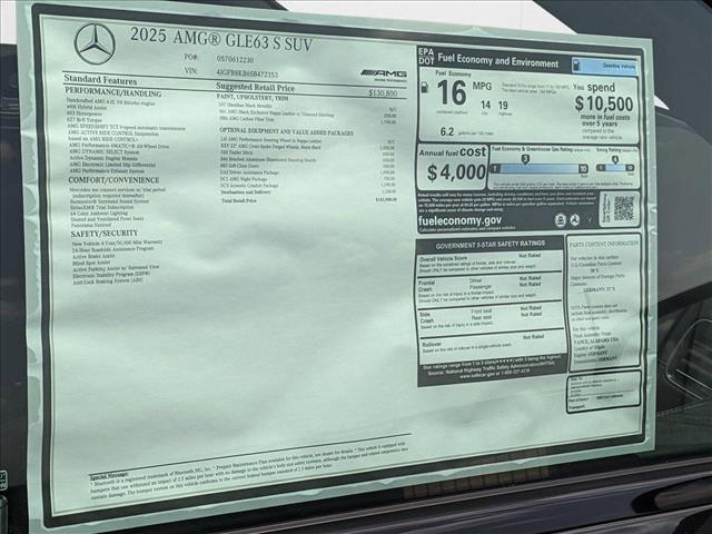 new 2025 Mercedes-Benz AMG GLE 63 car, priced at $142,900