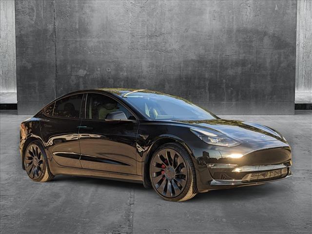 used 2023 Tesla Model 3 car, priced at $37,295