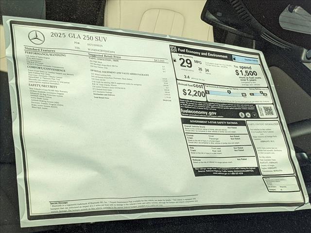 used 2025 Mercedes-Benz GLA 250 car, priced at $41,777
