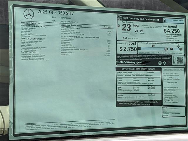 used 2025 Mercedes-Benz GLE 350 car, priced at $61,777