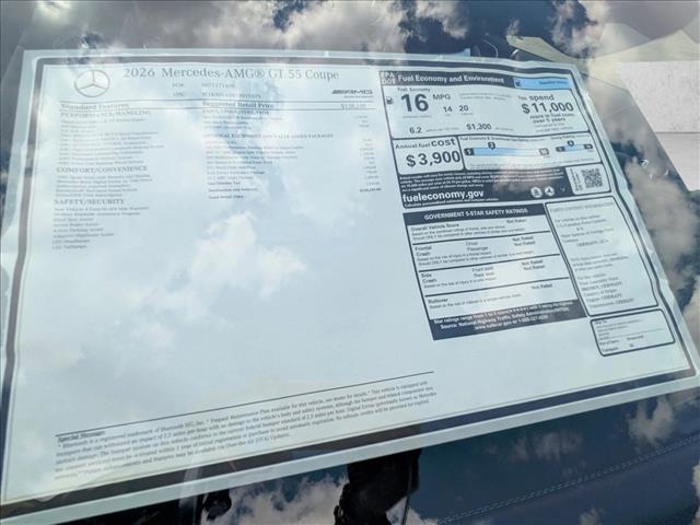 new 2026 Mercedes-Benz AMG GT 55 car, priced at $150,285