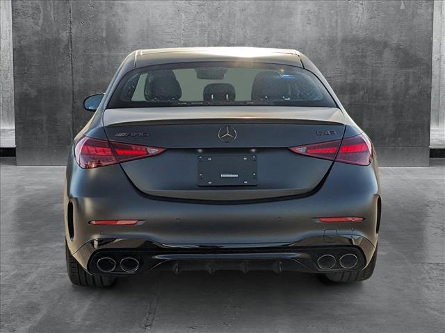 new 2025 Mercedes-Benz AMG C 43 car, priced at $79,685