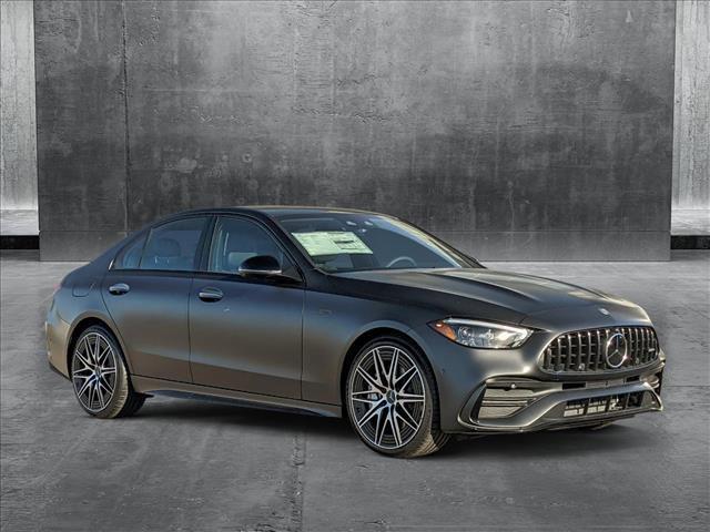 new 2025 Mercedes-Benz AMG C 43 car, priced at $79,685