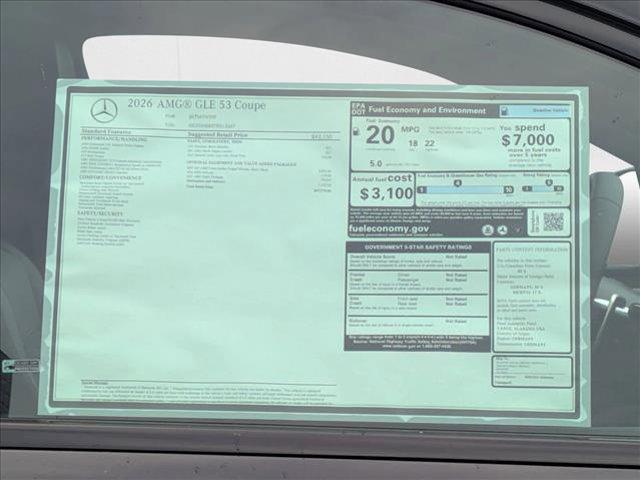 new 2026 Mercedes-Benz AMG GLE 53 car, priced at $97,770