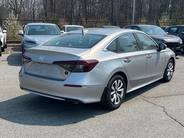 new 2025 Honda Civic car, priced at $25,400