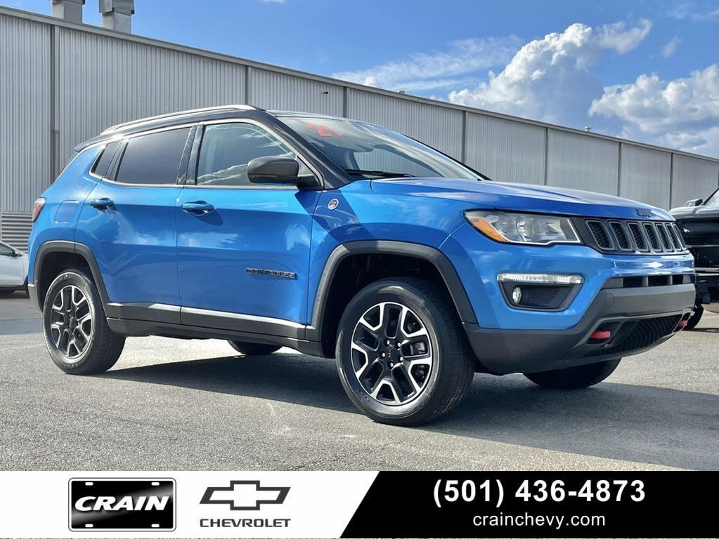 used 2021 Jeep Compass car, priced at $18,387