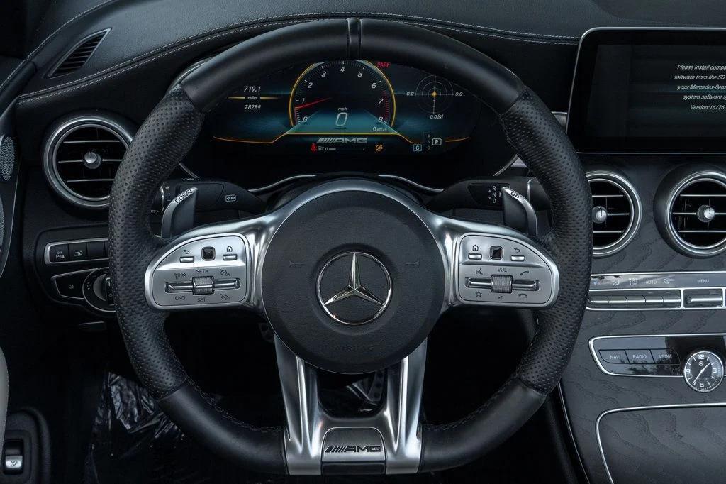 used 2021 Mercedes-Benz AMG C 43 car, priced at $44,995