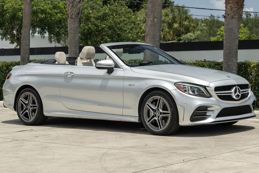 used 2021 Mercedes-Benz AMG C 43 car, priced at $44,995