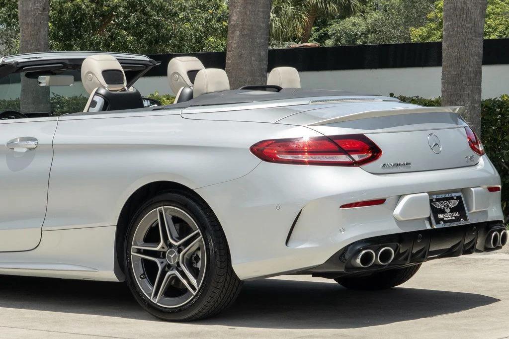 used 2021 Mercedes-Benz AMG C 43 car, priced at $44,995