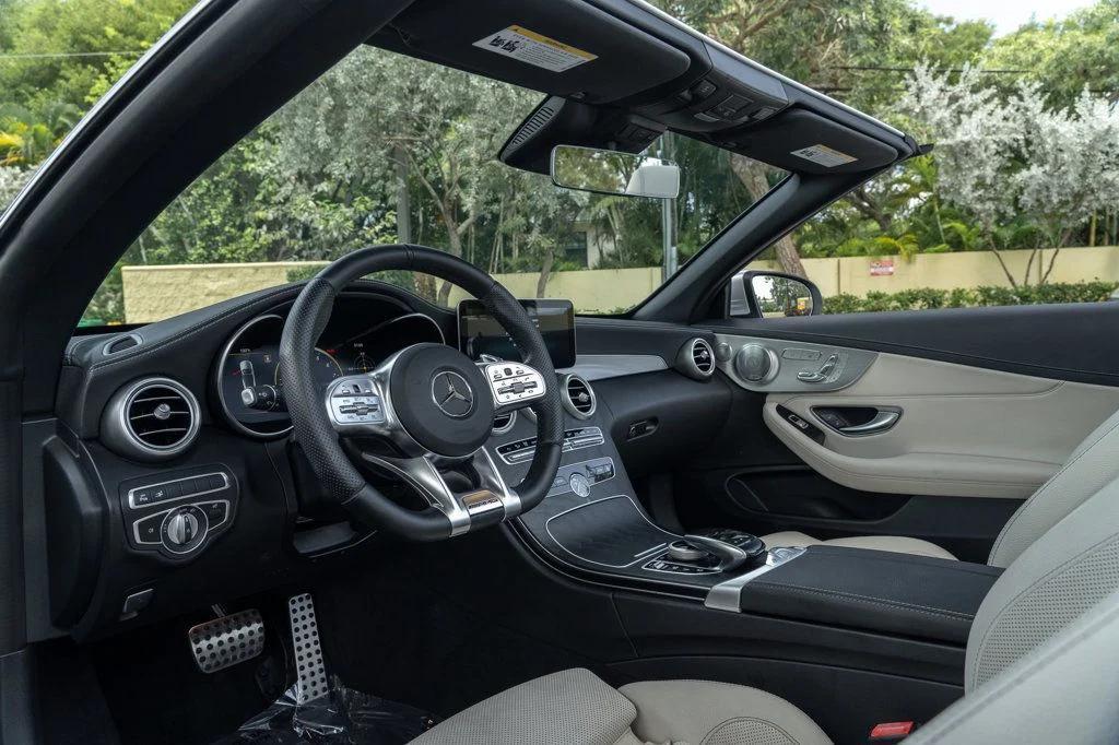 used 2021 Mercedes-Benz AMG C 43 car, priced at $44,995