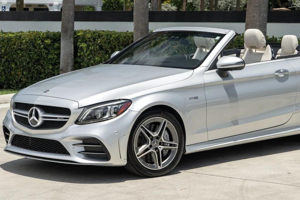 used 2021 Mercedes-Benz AMG C 43 car, priced at $44,995