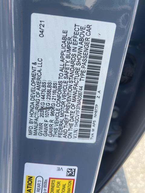 used 2021 Honda Accord car, priced at $25,249