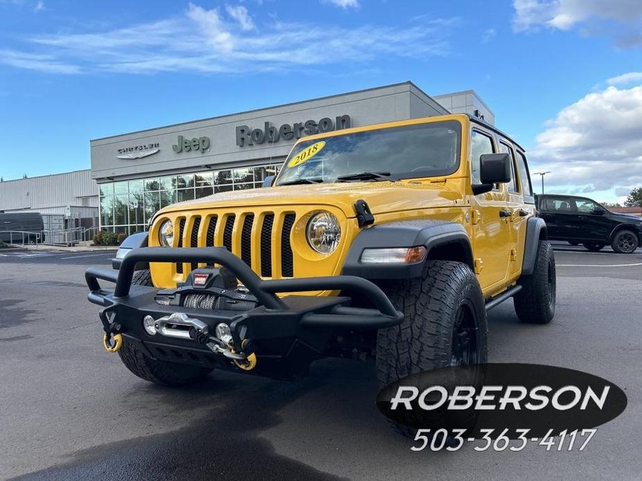 used 2018 Jeep Wrangler Unlimited car, priced at $30,800