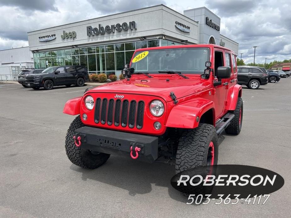 used 2015 Jeep Wrangler Unlimited car, priced at $21,931
