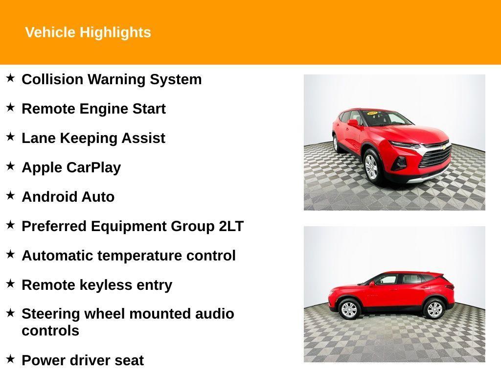 used 2021 Chevrolet Blazer car, priced at $20,645
