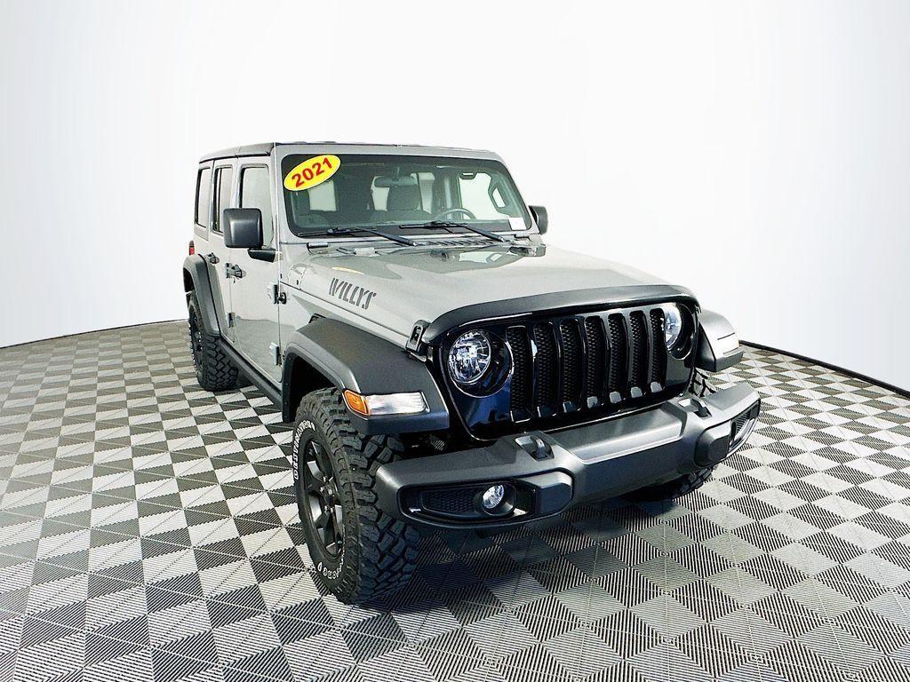 used 2021 Jeep Wrangler Unlimited car, priced at $26,799