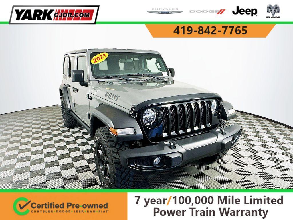 used 2021 Jeep Wrangler Unlimited car, priced at $26,799