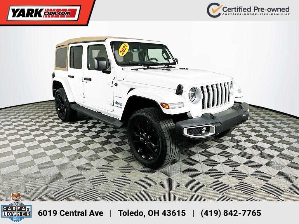 used 2021 Jeep Wrangler Unlimited 4xe car, priced at $28,599