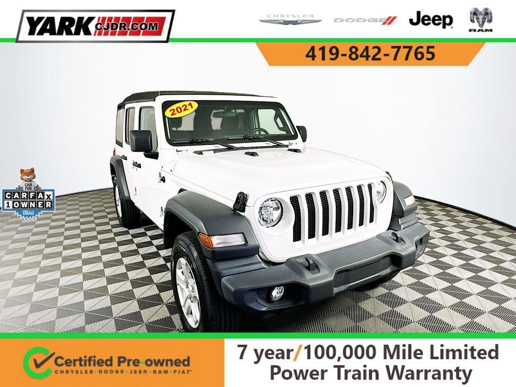 used 2021 Jeep Wrangler Unlimited car, priced at $26,403