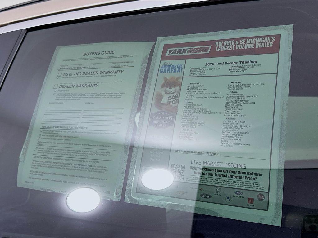 used 2020 Ford Escape car, priced at $19,299