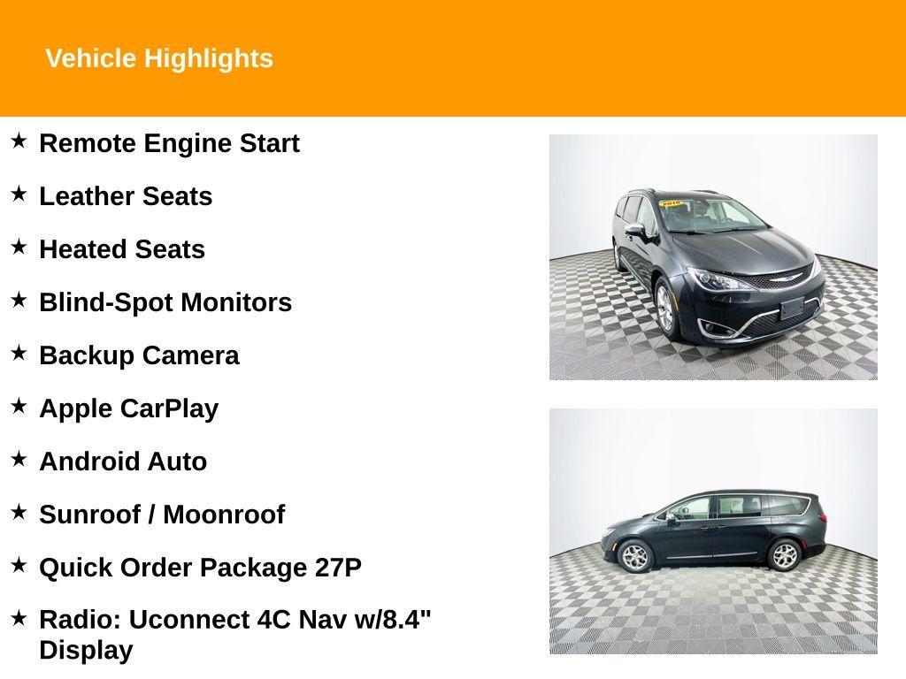 used 2018 Chrysler Pacifica car, priced at $15,901