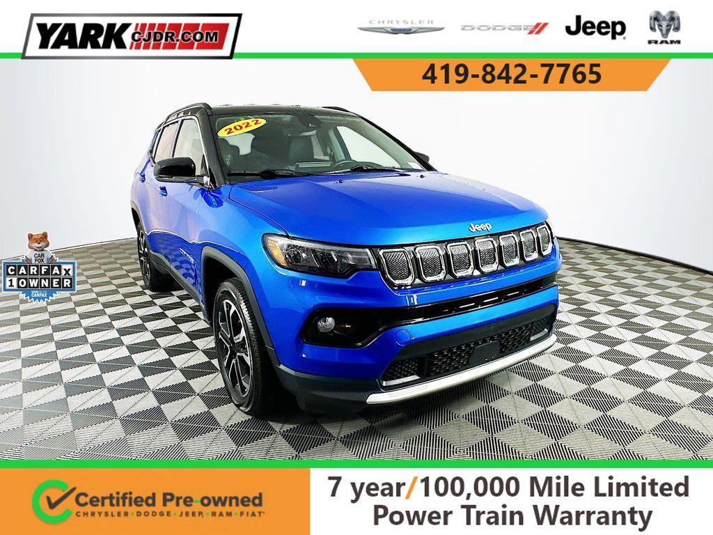 used 2022 Jeep Compass car, priced at $21,844