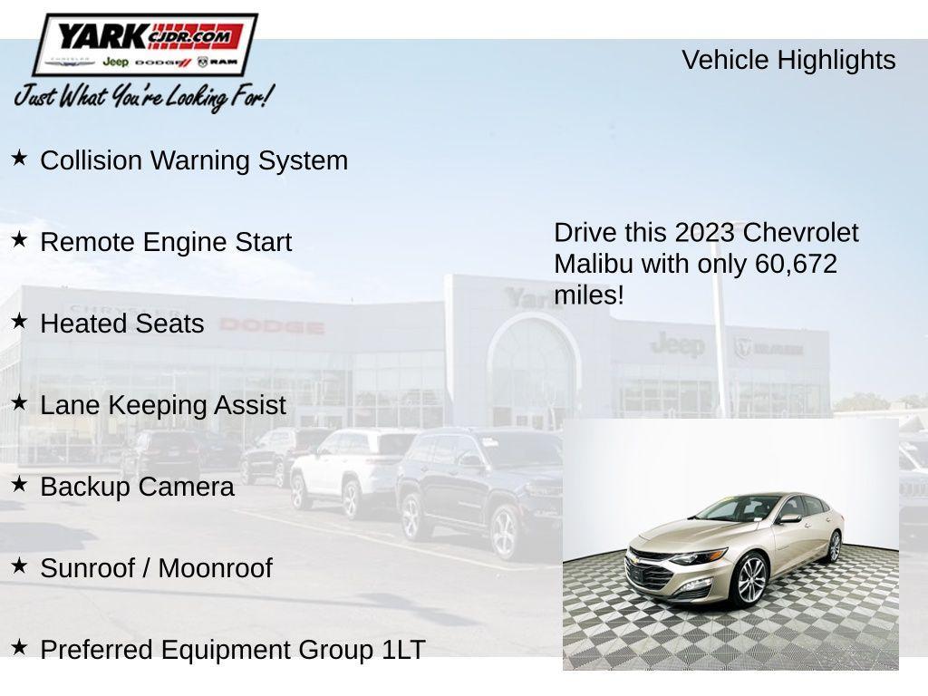 used 2023 Chevrolet Malibu car, priced at $16,799