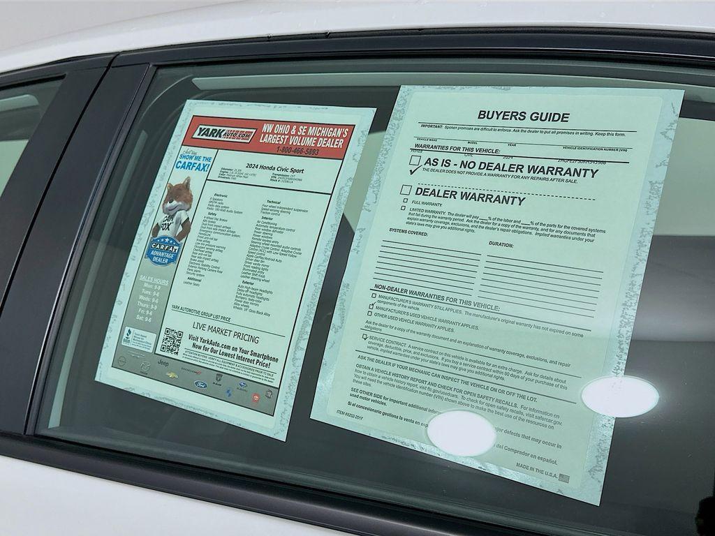 used 2024 Honda Civic car, priced at $23,997