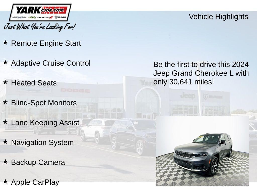 used 2024 Jeep Grand Cherokee L car, priced at $35,229