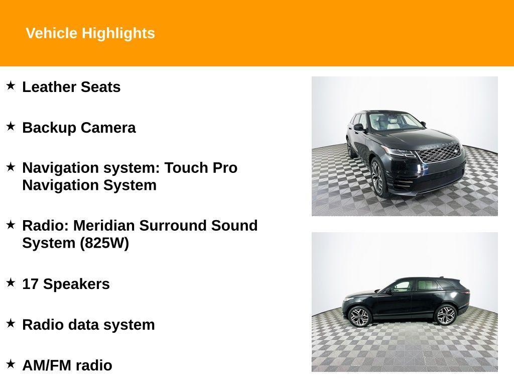 used 2019 Land Rover Range Rover Velar car, priced at $21,900