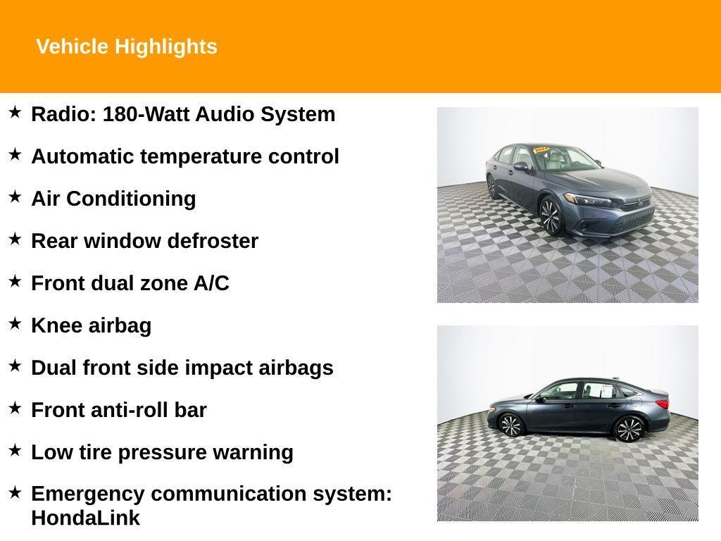 used 2024 Honda Civic car, priced at $23,599