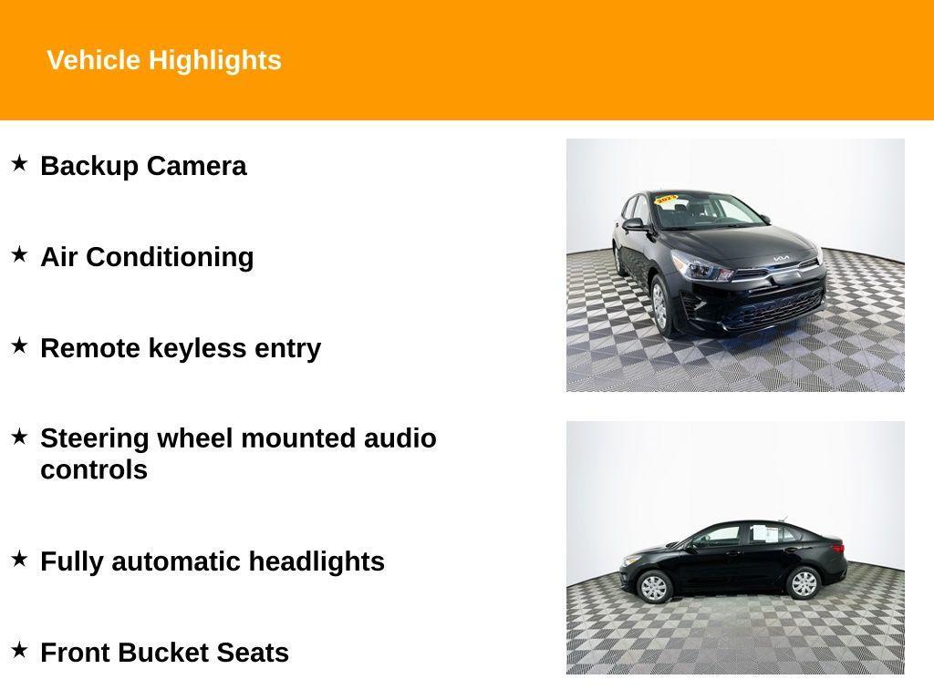 used 2023 Kia Rio car, priced at $15,579