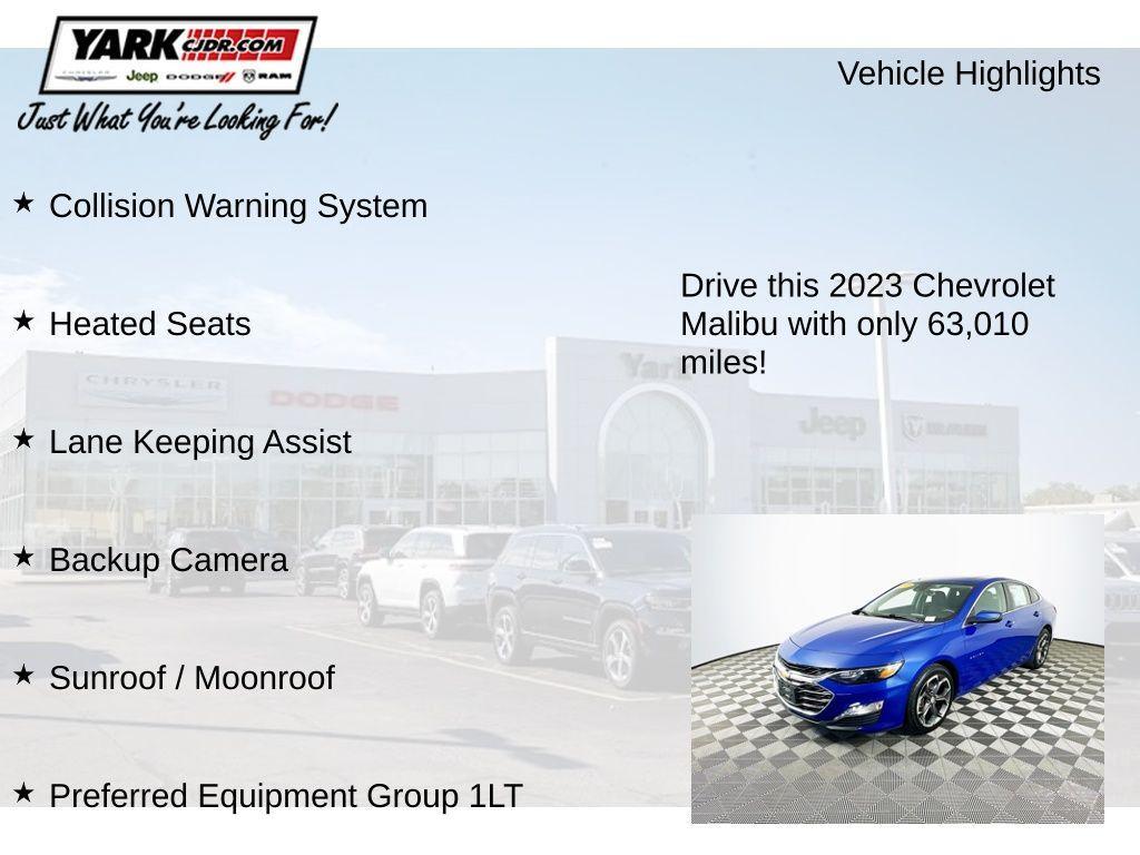 used 2023 Chevrolet Malibu car, priced at $16,799