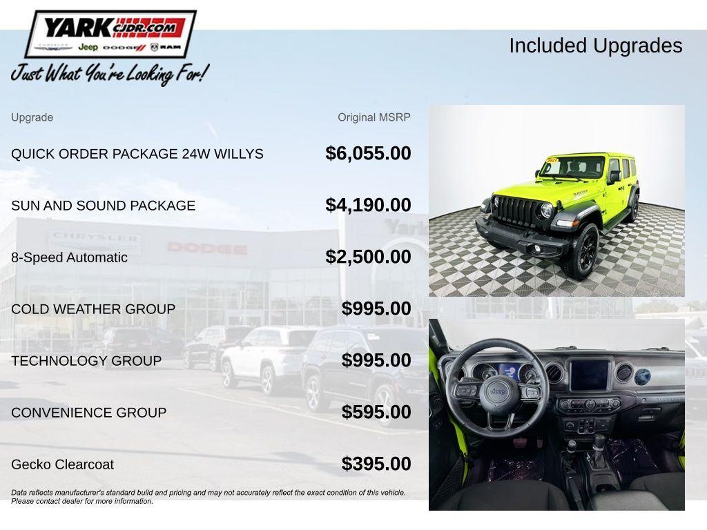 used 2021 Jeep Wrangler Unlimited car, priced at $29,599