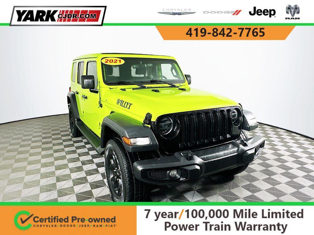 used 2021 Jeep Wrangler Unlimited car, priced at $29,599