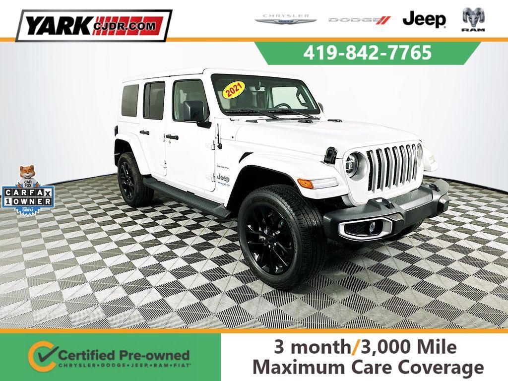 used 2021 Jeep Wrangler Unlimited 4xe car, priced at $28,500