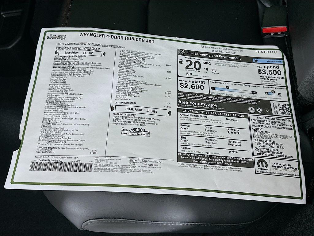 new 2025 Jeep Wrangler car, priced at $61,867