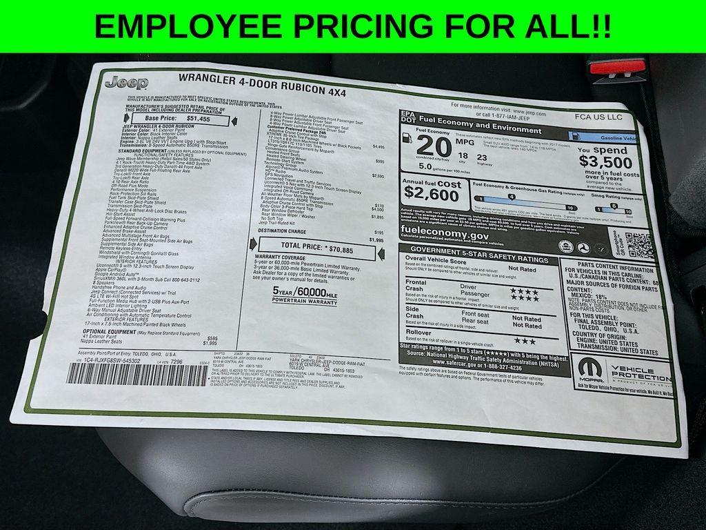 new 2025 Jeep Wrangler car, priced at $64,367