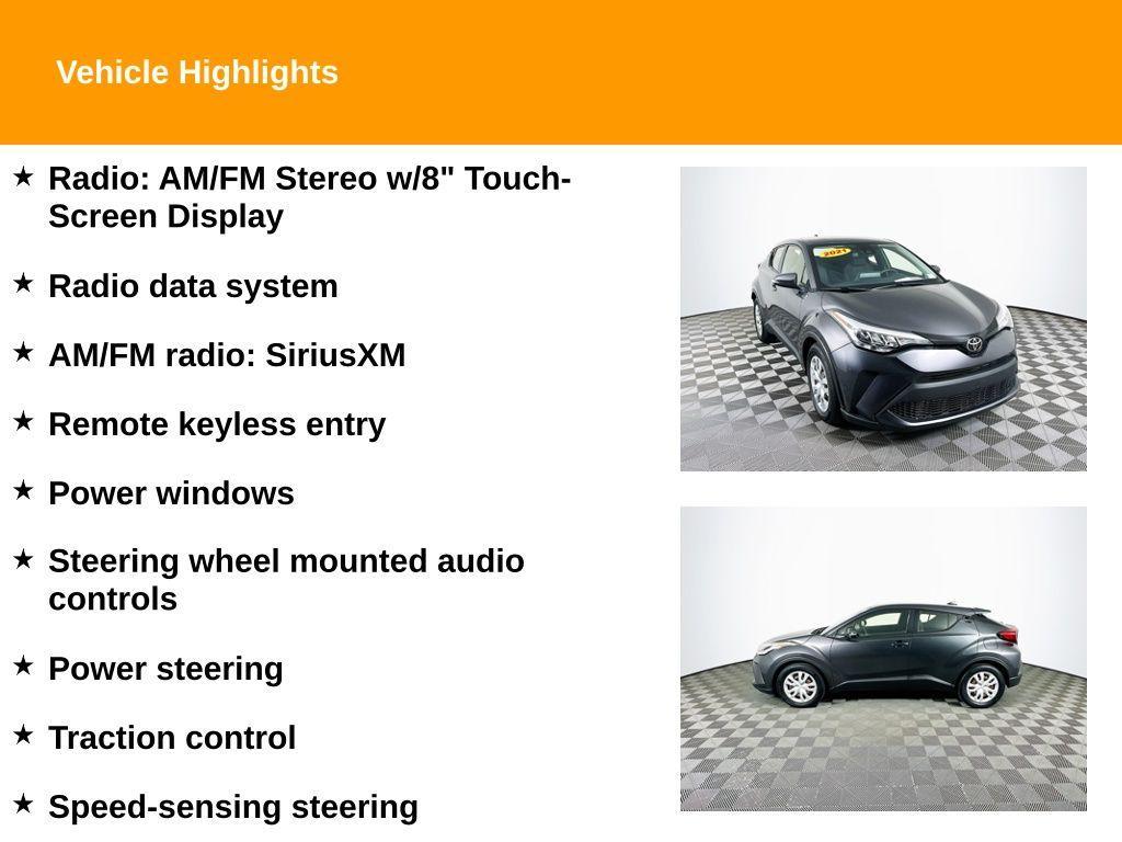 used 2021 Toyota C-HR car, priced at $20,998