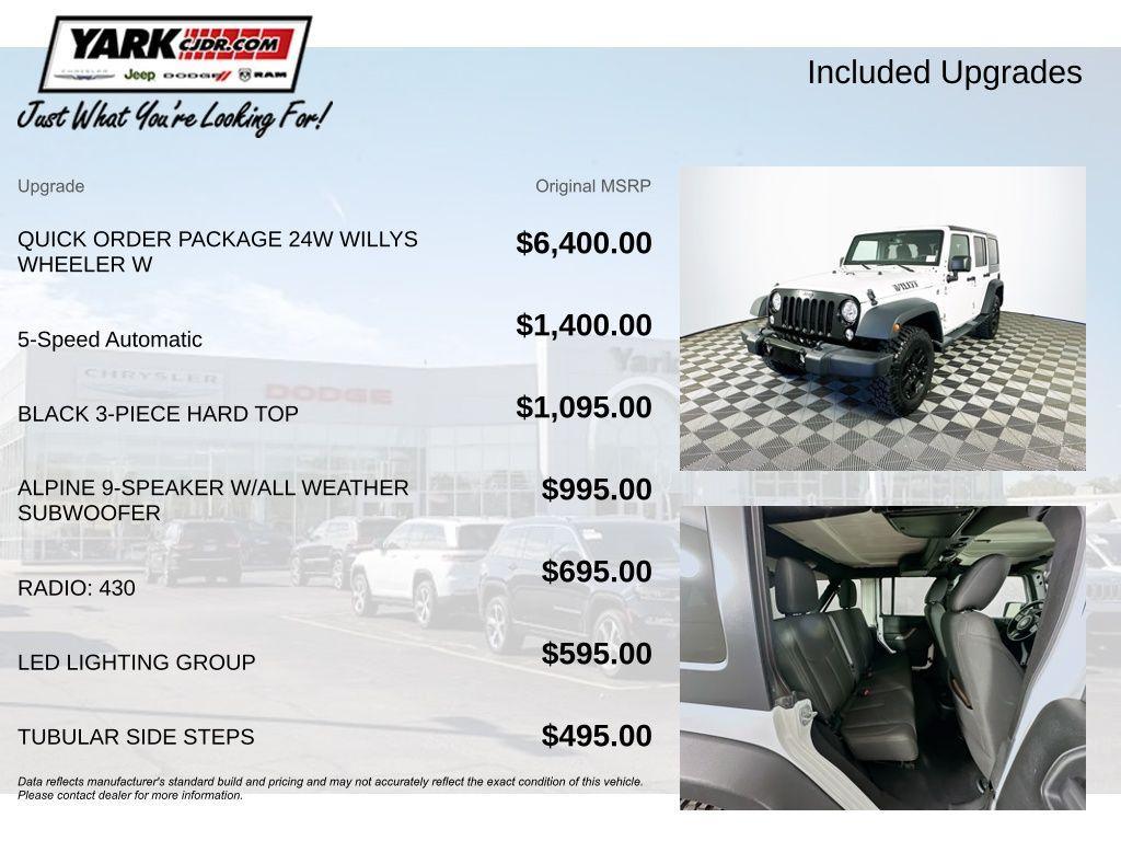 used 2018 Jeep Wrangler JK Unlimited car, priced at $20,998