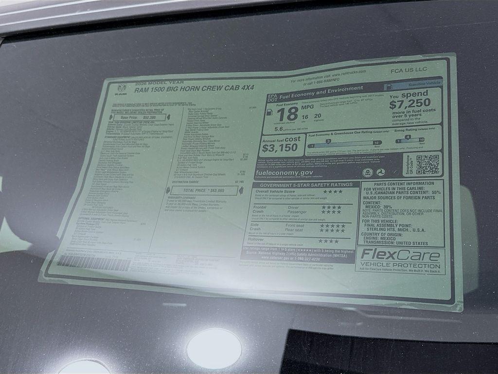 new 2026 Ram 1500 car, priced at $53,777