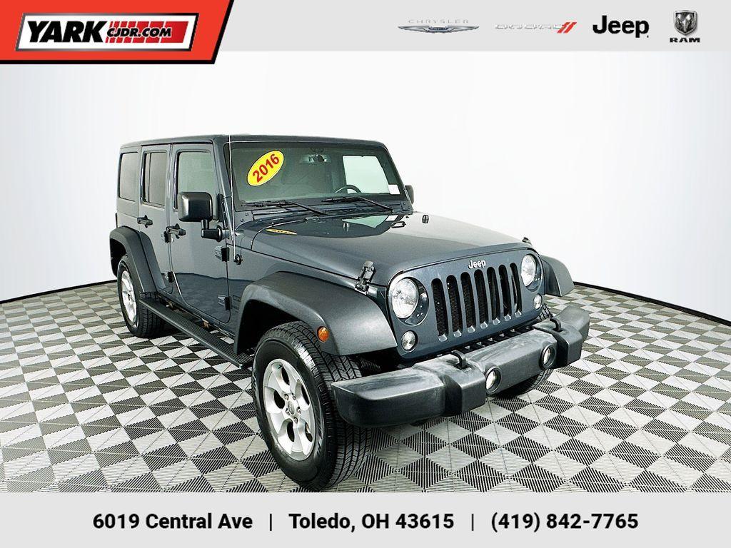 used 2016 Jeep Wrangler Unlimited car, priced at $16,500