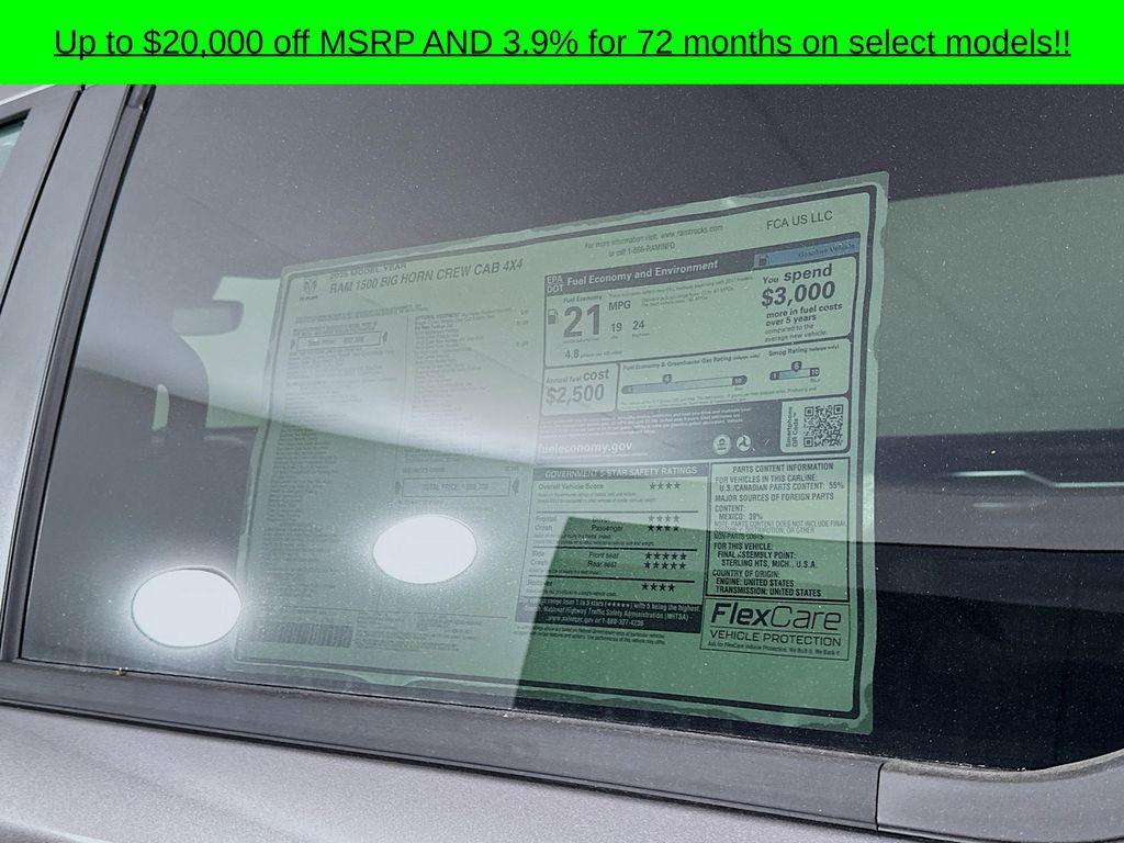 new 2025 Ram 1500 car, priced at $46,034