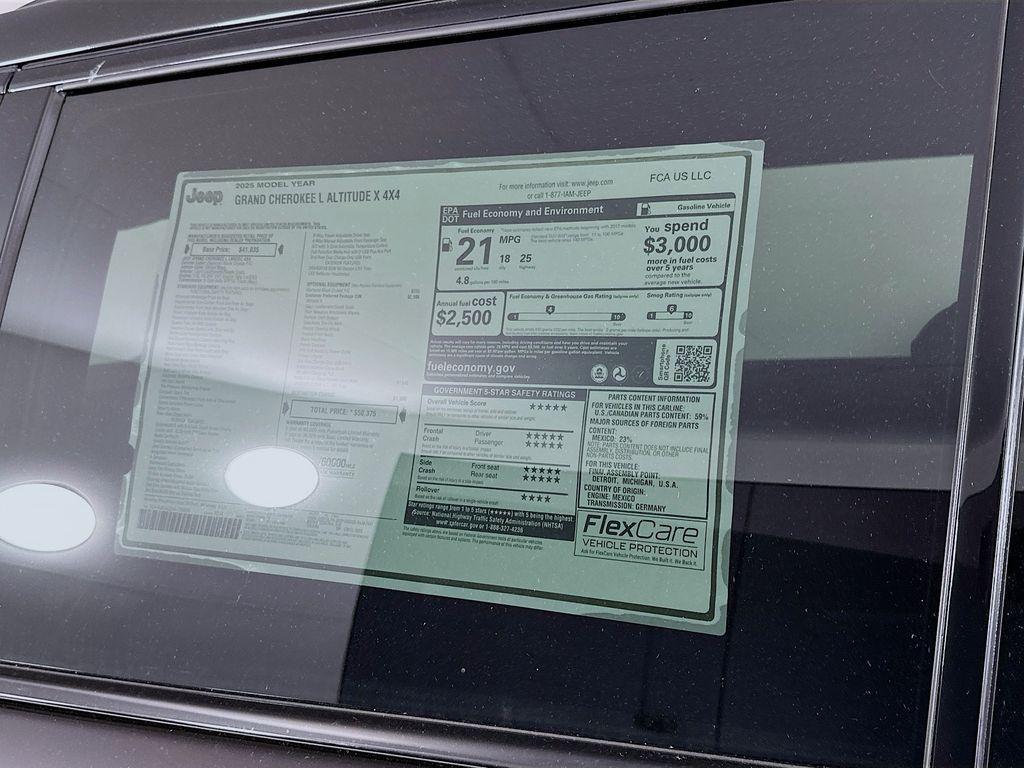 new 2025 Jeep Grand Cherokee L car, priced at $44,391