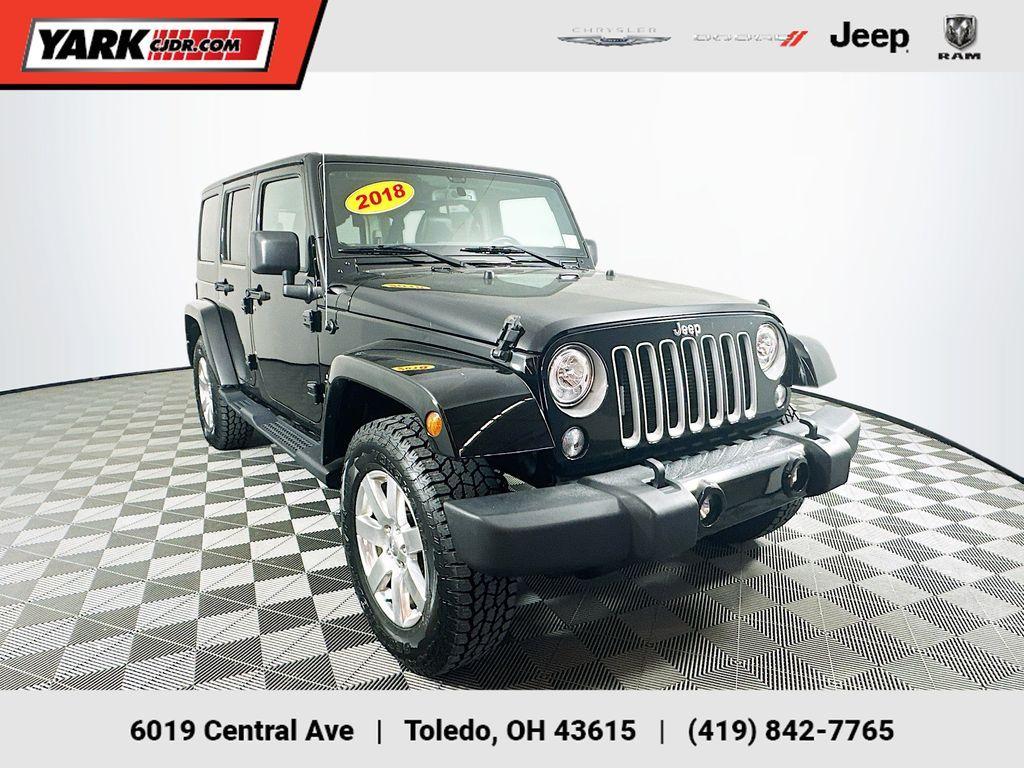 used 2018 Jeep Wrangler JK Unlimited car, priced at $24,801