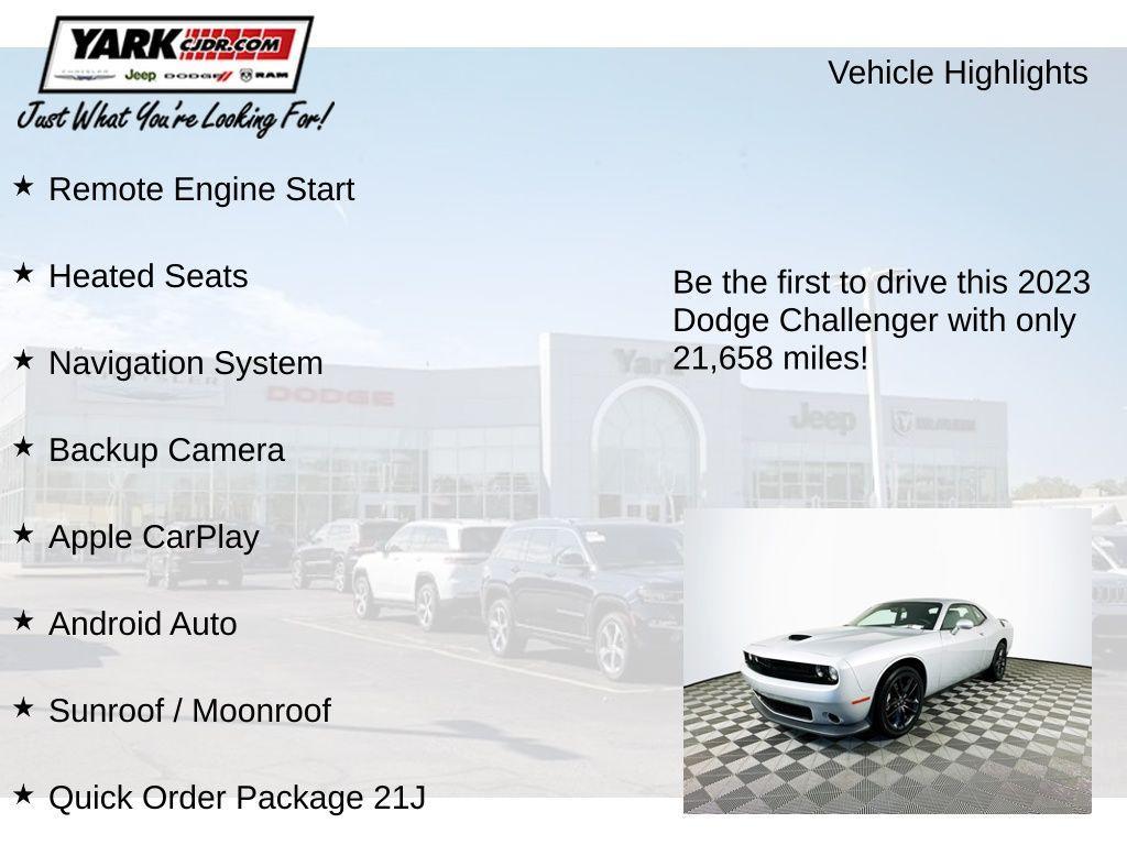 used 2023 Dodge Challenger car, priced at $30,800