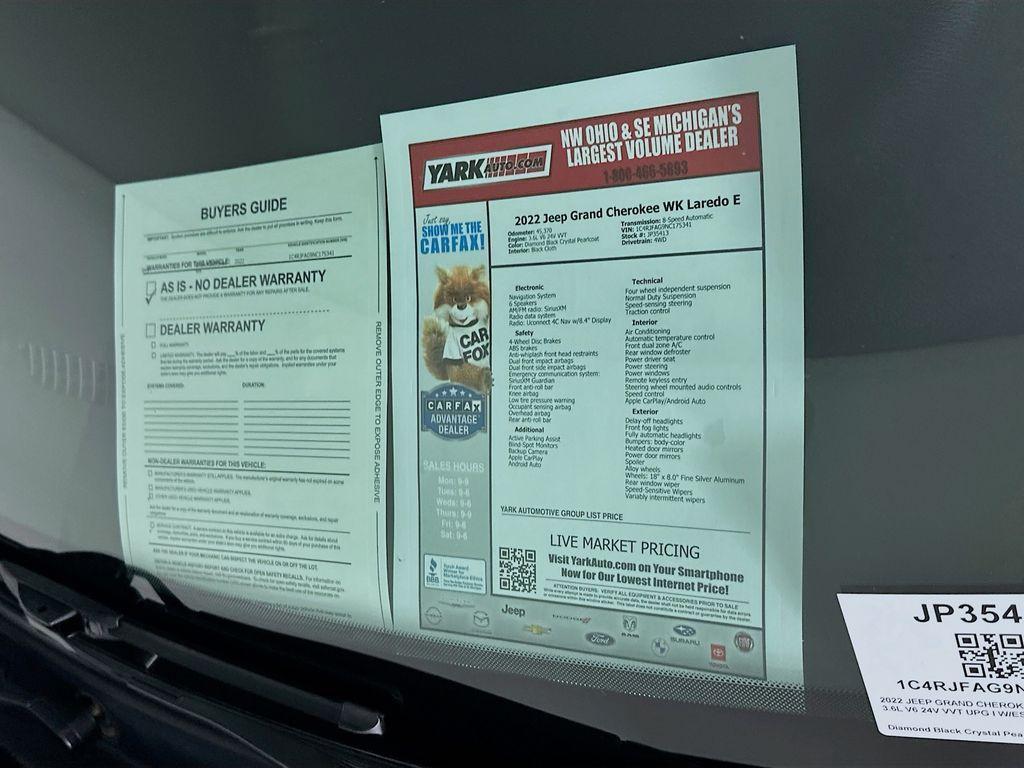 used 2022 Jeep Grand Cherokee WK car, priced at $23,900