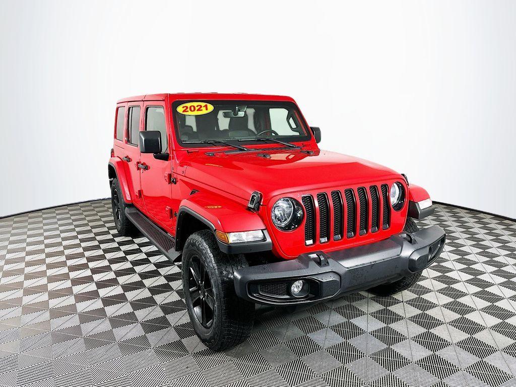 used 2021 Jeep Wrangler Unlimited car, priced at $35,000